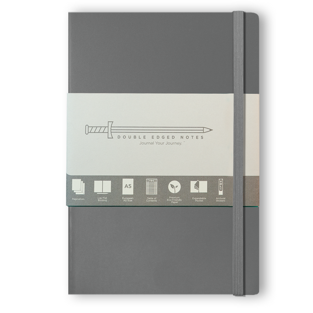 DEN Classic Softcover Journal (Gray) – Double Edged Notes