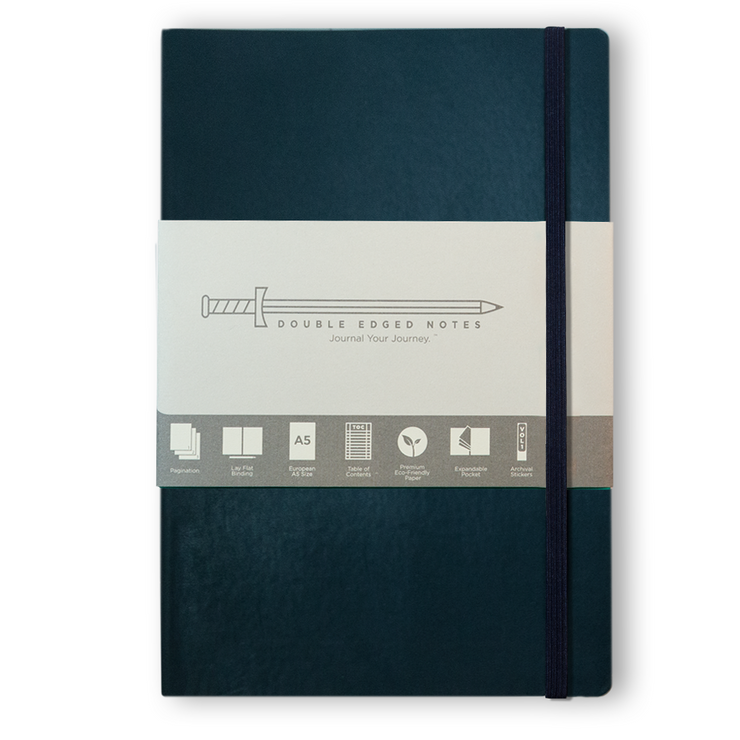 Den Note Book DEN Classic Softcover Journal (Navy) – Double Edged Notes